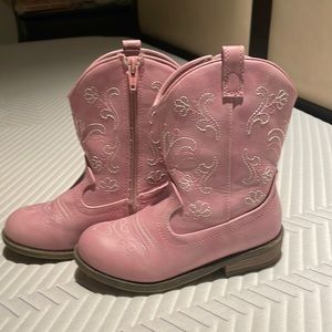 Pink cowgirl boots